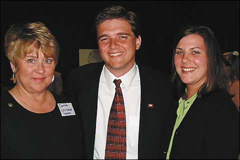 State Rep, Mike Hathorn, with Connie Whitaker and Amanda Peacock